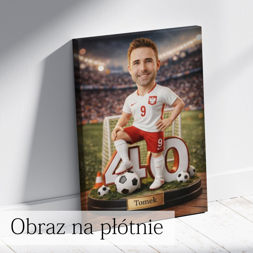 najlepszy prezent dla fana piłki nożnej personalizowana karykatura
