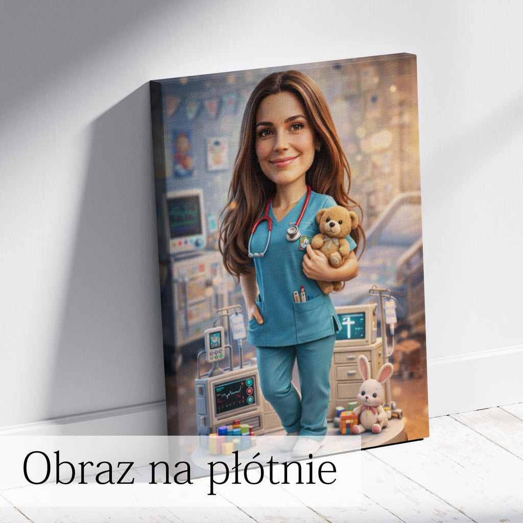 Female Doctor Caricature from Photo - Personalized Gift for Her - preview 6