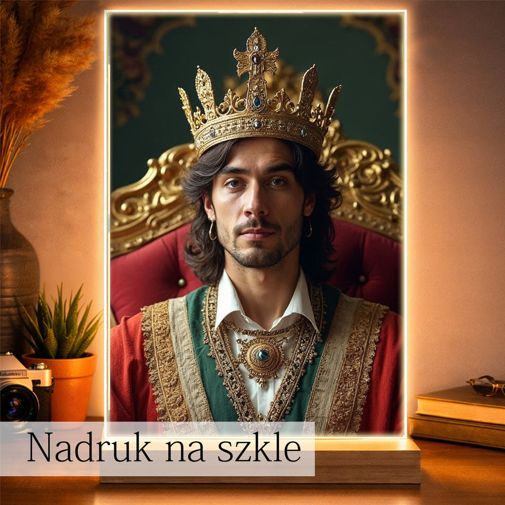 królewski obraz ze zdjęcia wyjątkowy prezent dla niego i dla niej