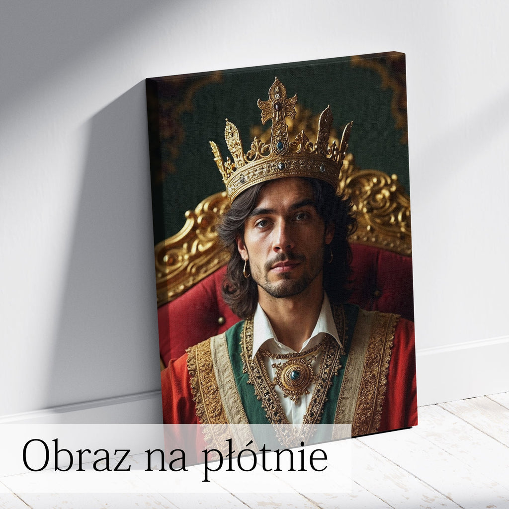zamień zdjęcie w portret króla luksusowy i oryginalny prezent