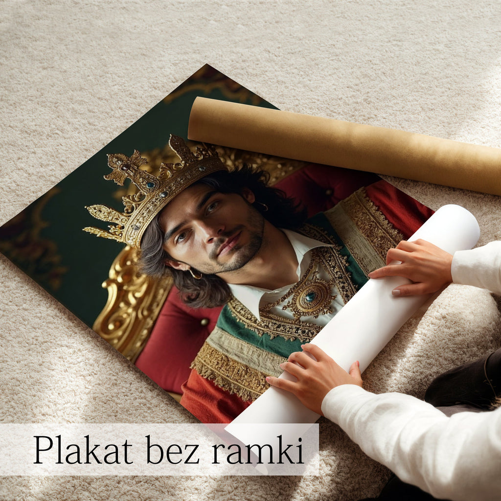 portret królewski ze zdjęcia idealny prezent na urodziny