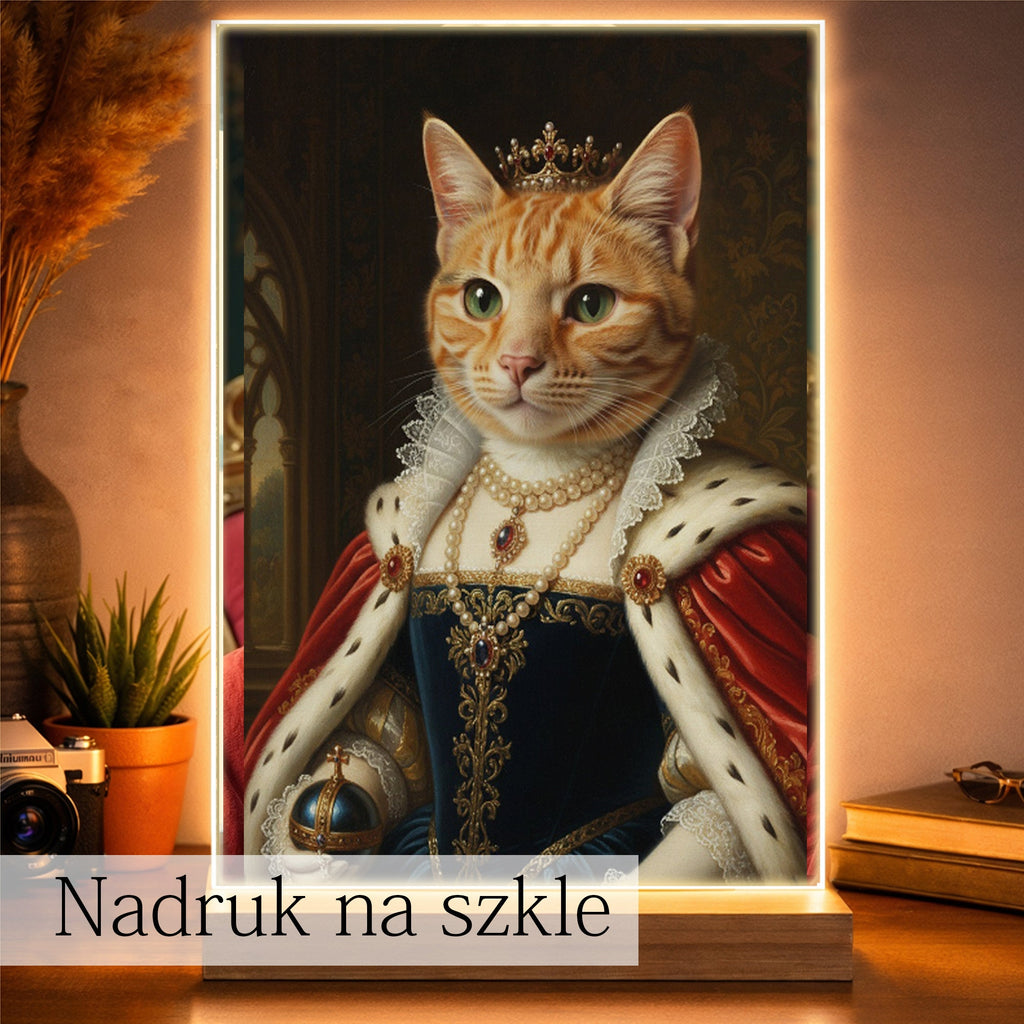 Królewski portret Twojego Kota - Wydruk | Wyjątkowy prezent