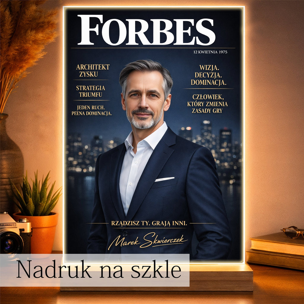 personalizowany plakat magazyn gold – prezent dla faceta
