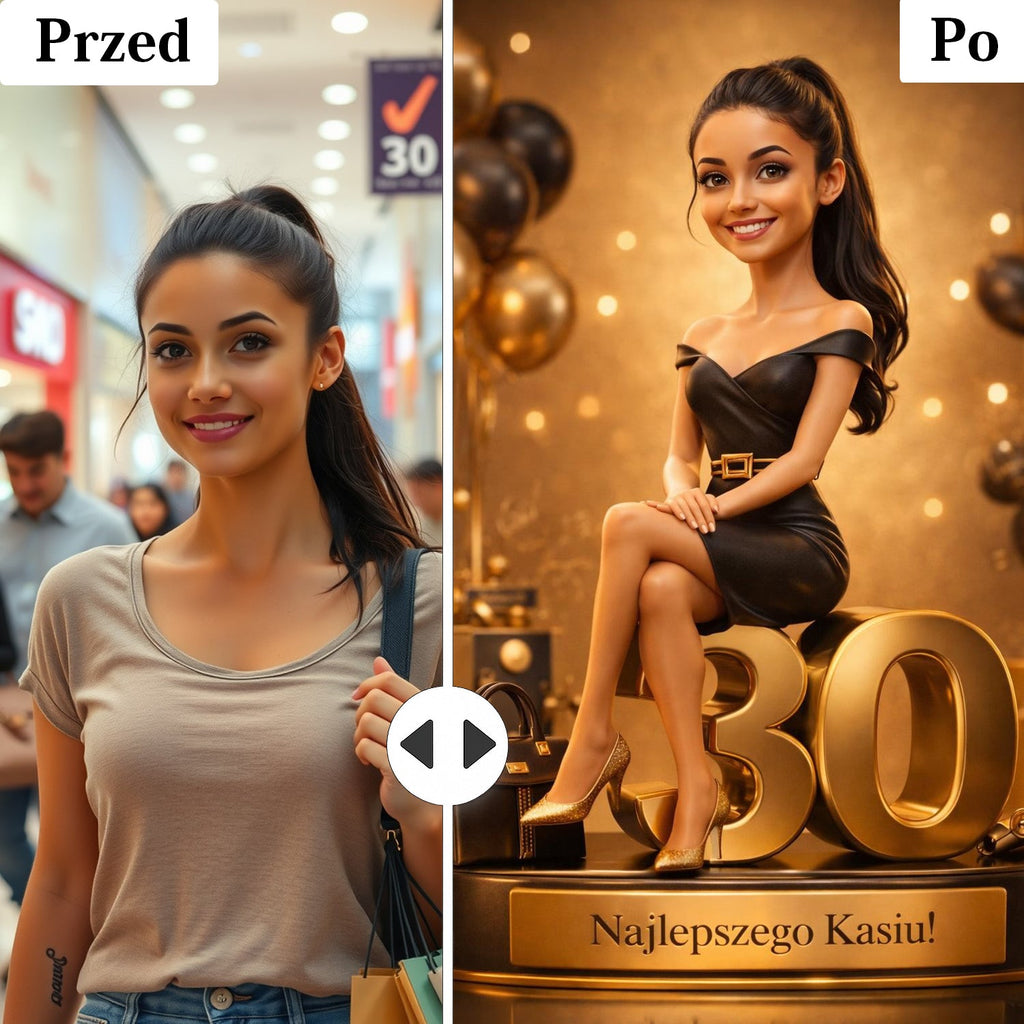 business woman portret personalizowany dla niej prezent