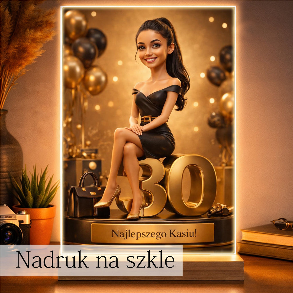 personalizowany obraz kobiety elegancja i styl prezent