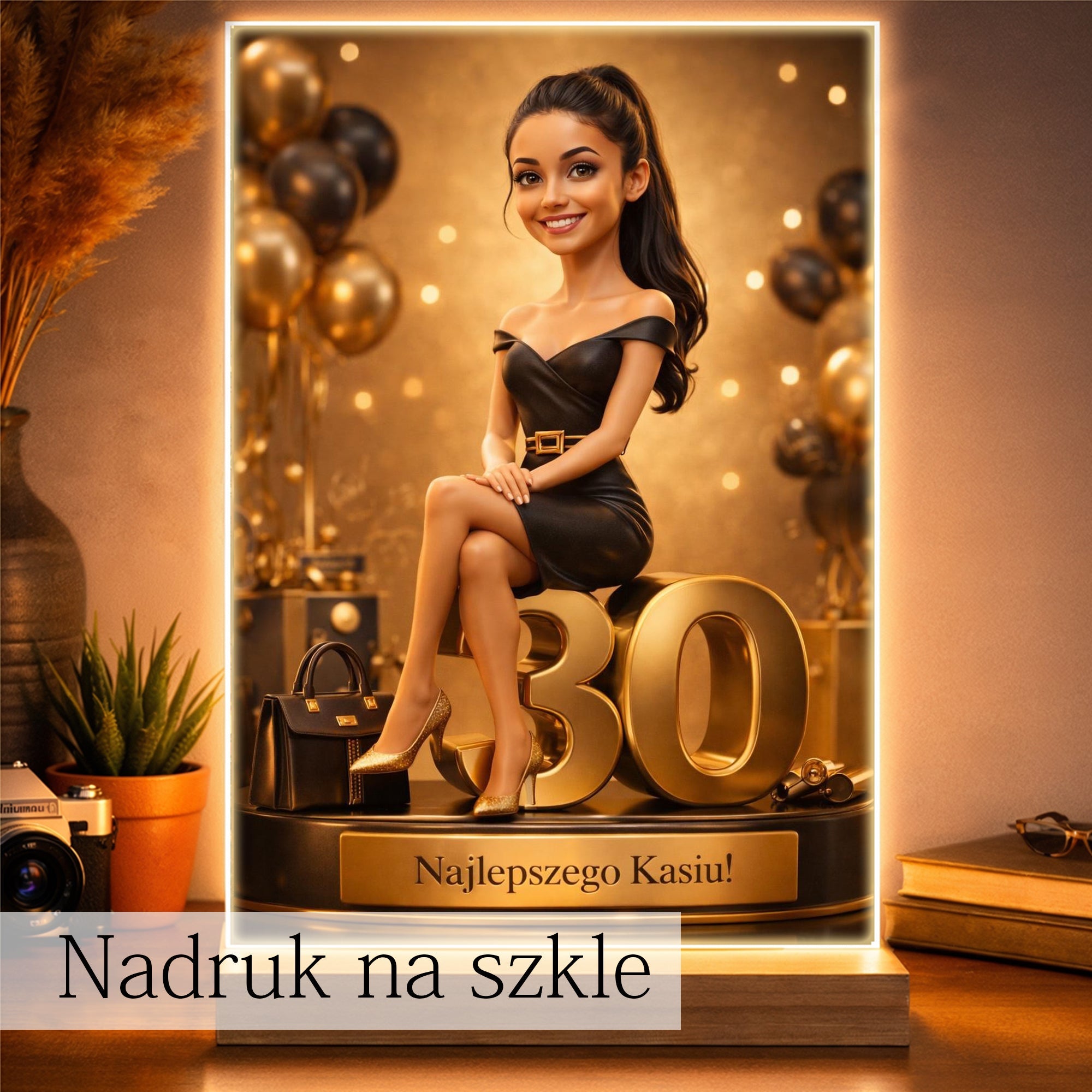 personalizowany obraz kobiety elegancja i styl prezent