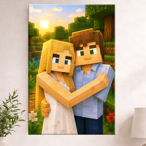 Custom Minecraft-Style Portrait From Photo – Personalized Gaming Gift