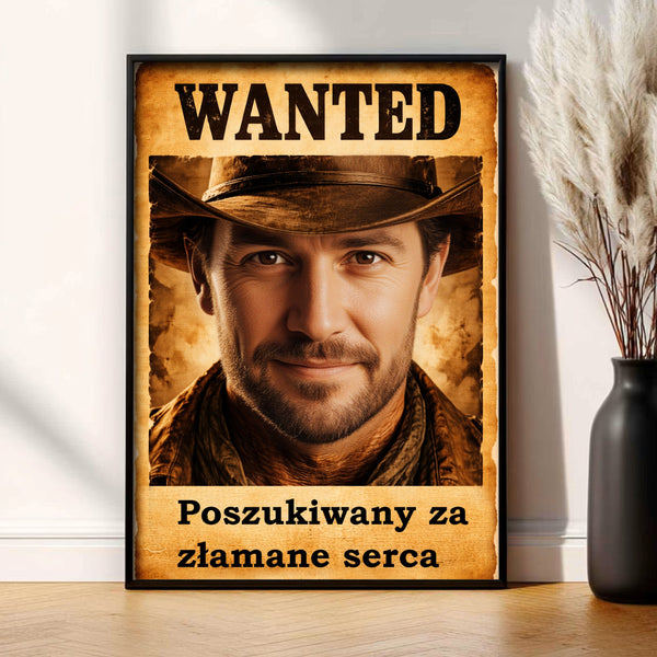 Personalized Photo Print for Men in Western Style 