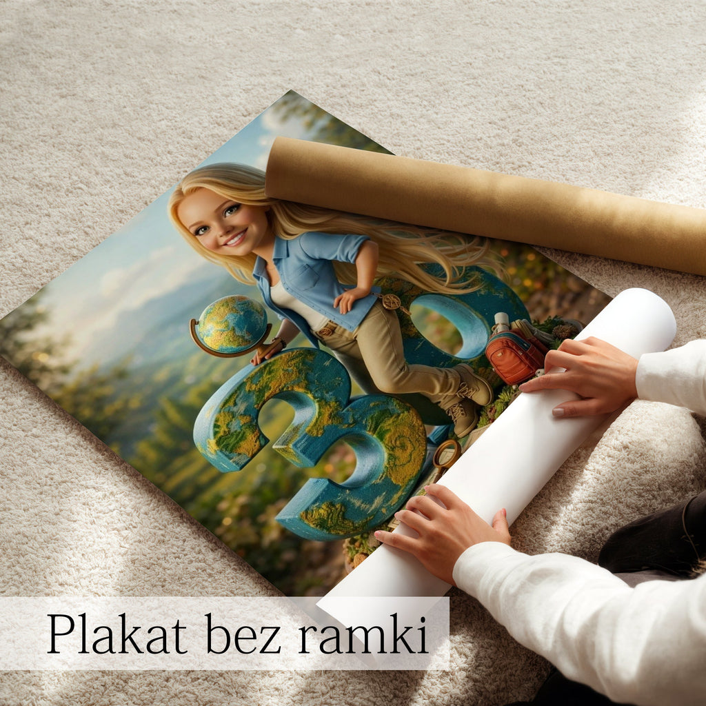 personalizowany obraz dla nauczycielki karykatura ze zdjęcia