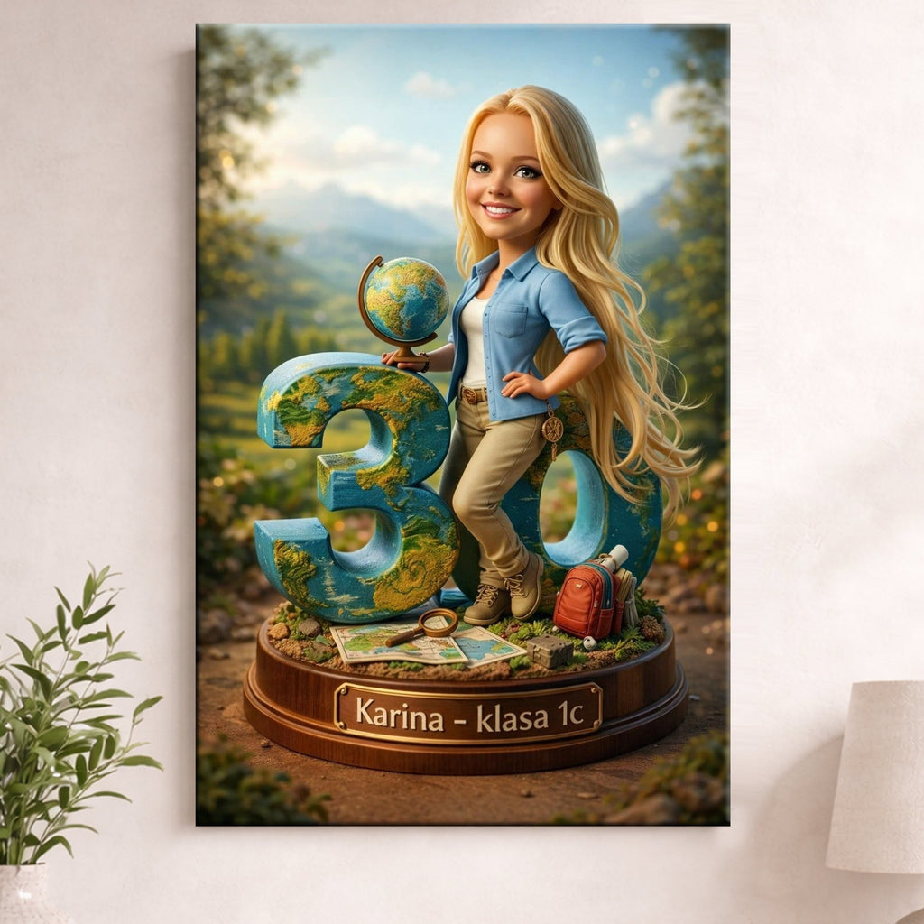 portret ze zdjęcia dla nauczycielki prezent podziękowanie