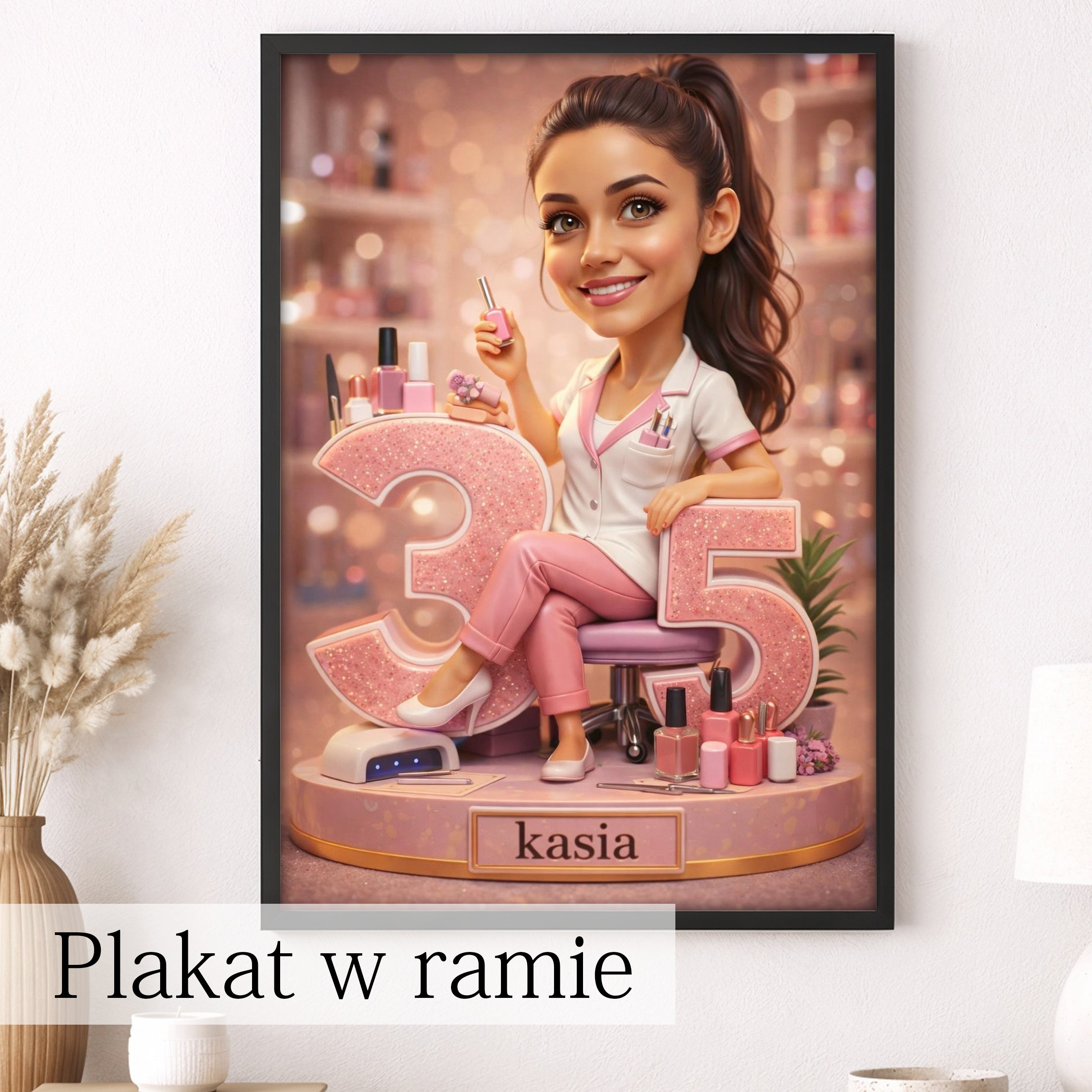 portret ze zdjęcia stylistka paznokci prezent dla koleżanki