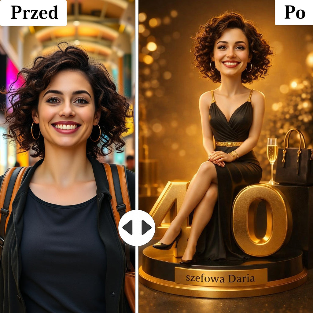 business woman personalizowany obraz na szkle dla niej