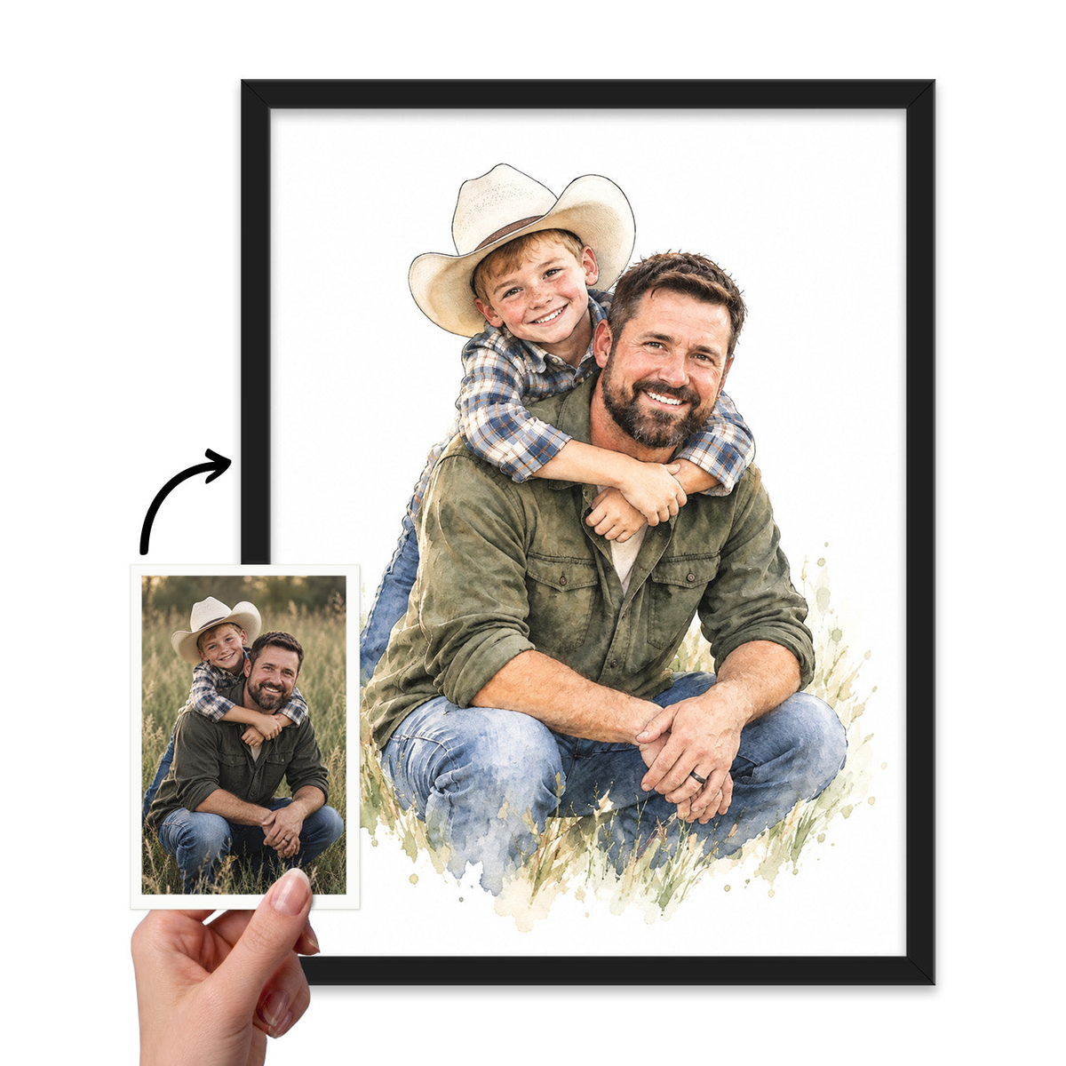 Delicate Watercolor Portrait