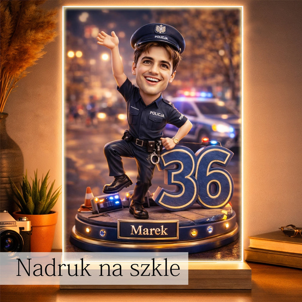 Police Officer Caricature from Photo - Personalized Gift for Him - preview 4