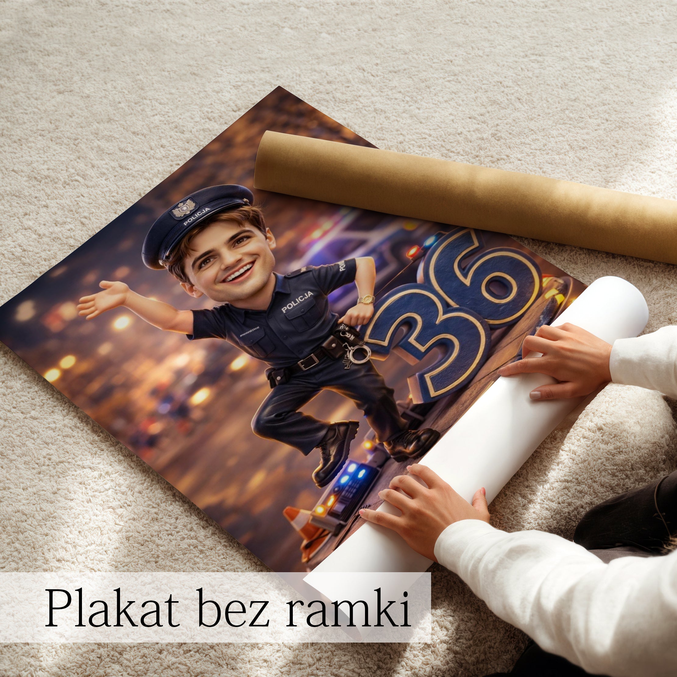 Police Officer Caricature from Photo - Personalized Gift for Him - preview 6