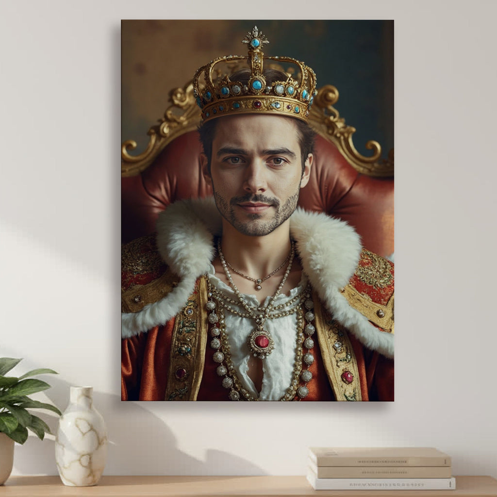 Król – Personalizowany portret ze zdjęcia | Wyjątkowy prezent