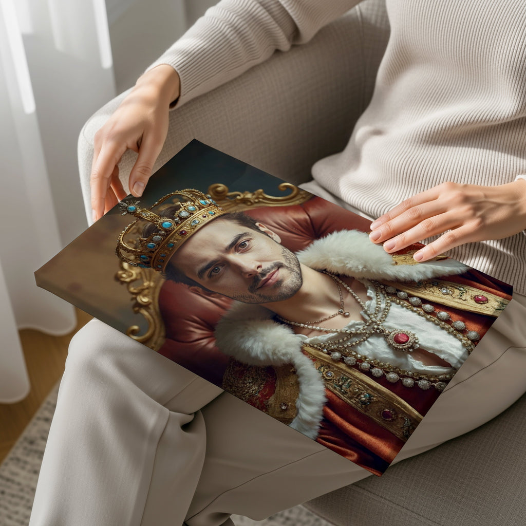 Król – Personalizowany portret ze zdjęcia | Wyjątkowy prezent