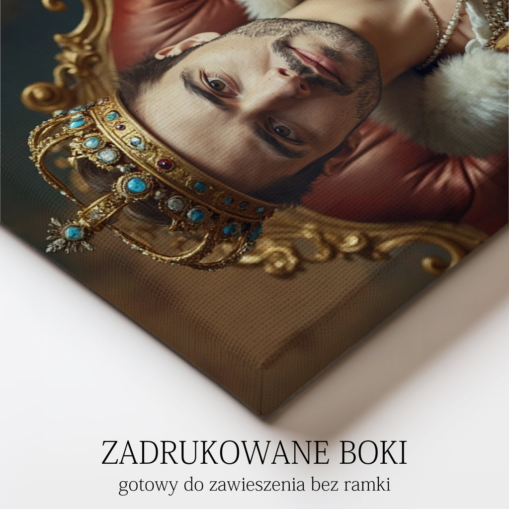 portret króla ze zdjęcia prezent który wyróżnia się na tle innych
