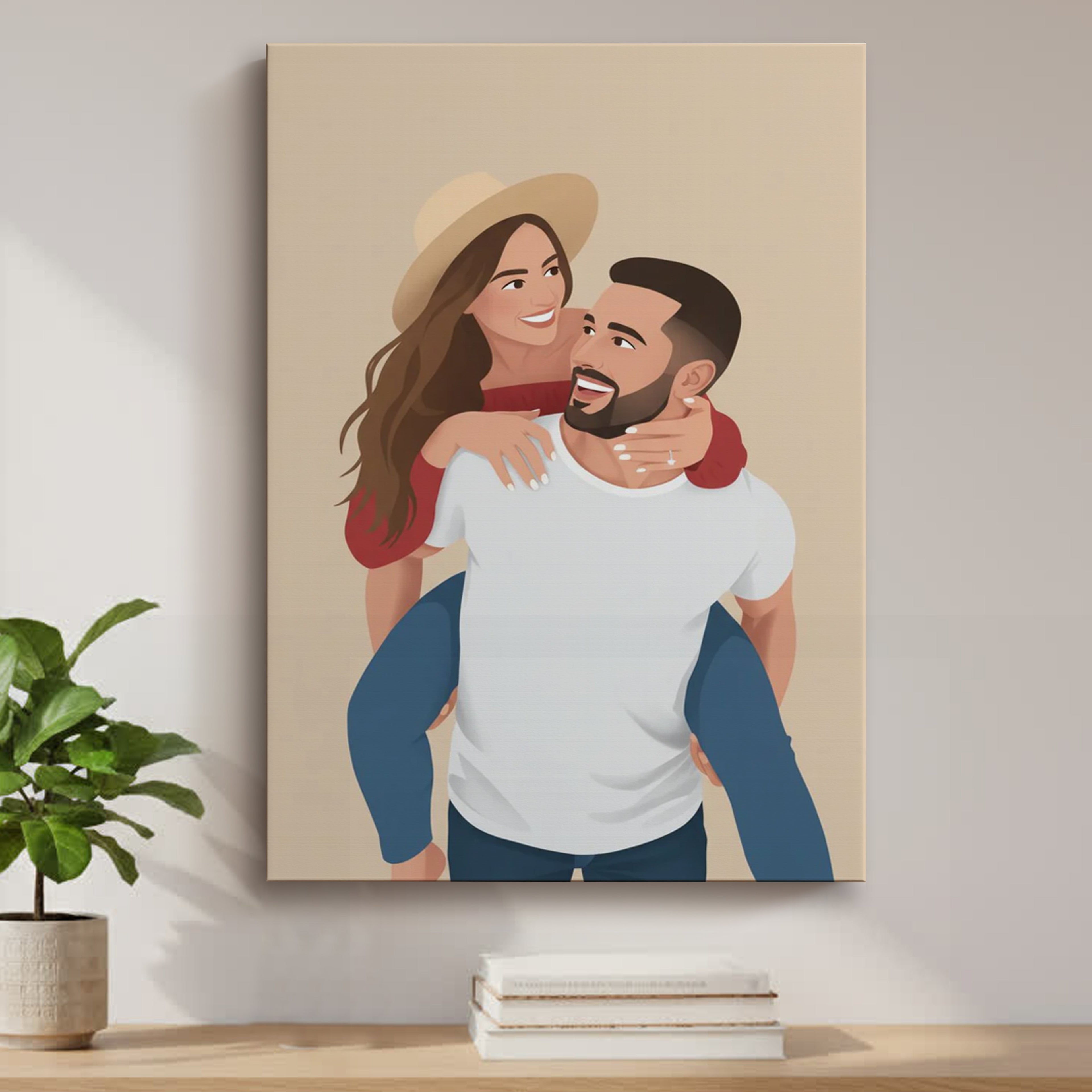 czarno biały portret minimalistyczny ze zdjęcia