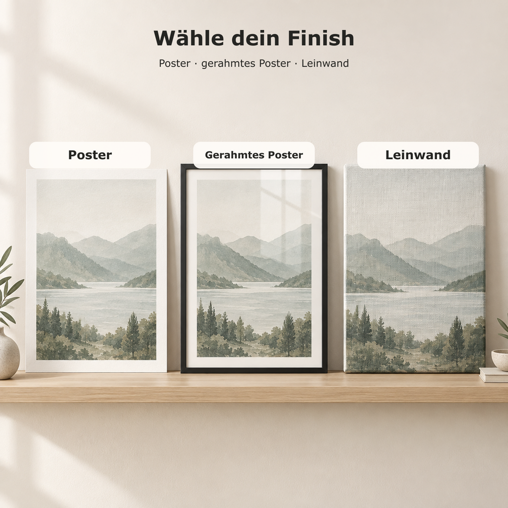 Gifted Photo: Wähle dein Finish – Poster, gerahmtes Poster oder Leinwand
