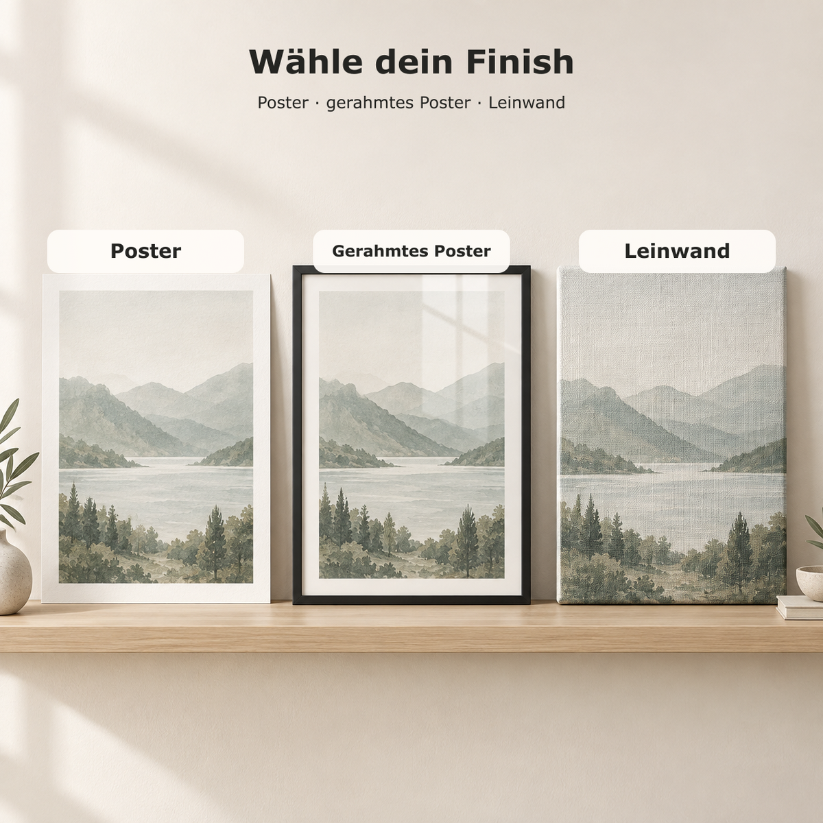 Gifted Photo: Wähle dein Finish – Poster, gerahmtes Poster oder Leinwand