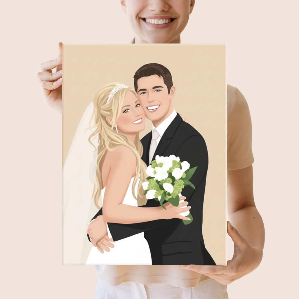 portret minimalistyczny ze zdjęcia personalizowany